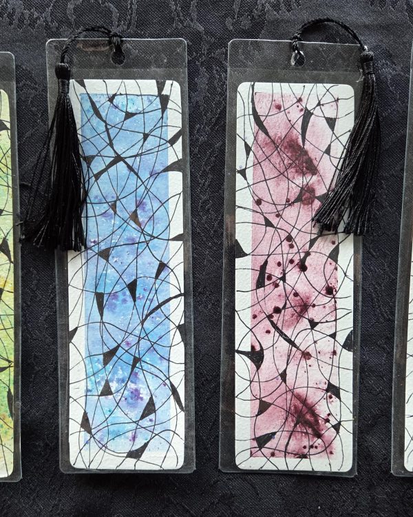 Handpainted Original Watercolor Bookmark - WEB
